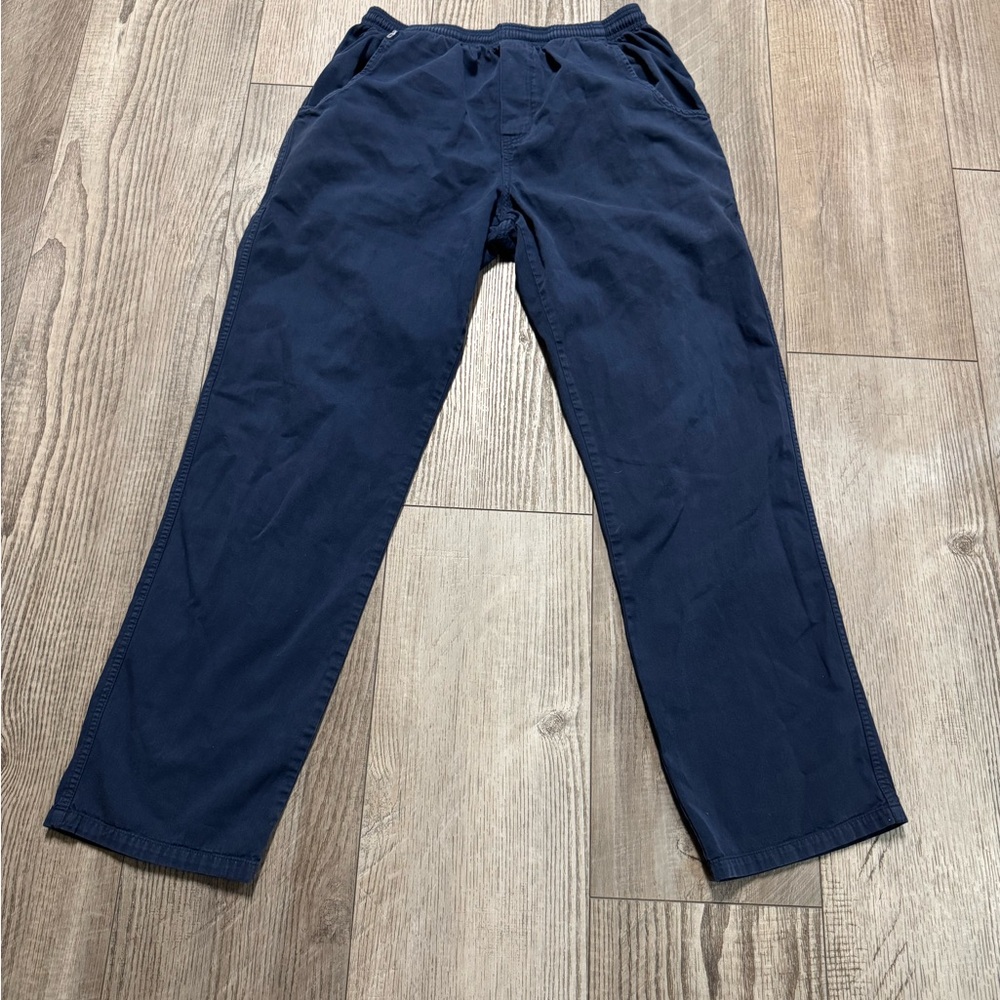 Vintage Crazy Shirts Hawaii Navy Blue Twill leisure drawstring pants Med